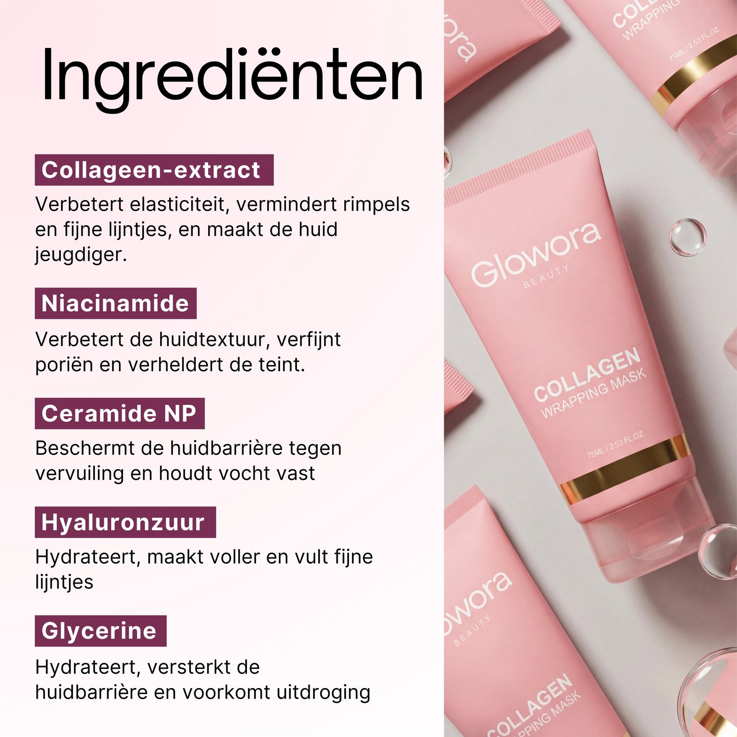 Bio-Collageen Masker + Kwast