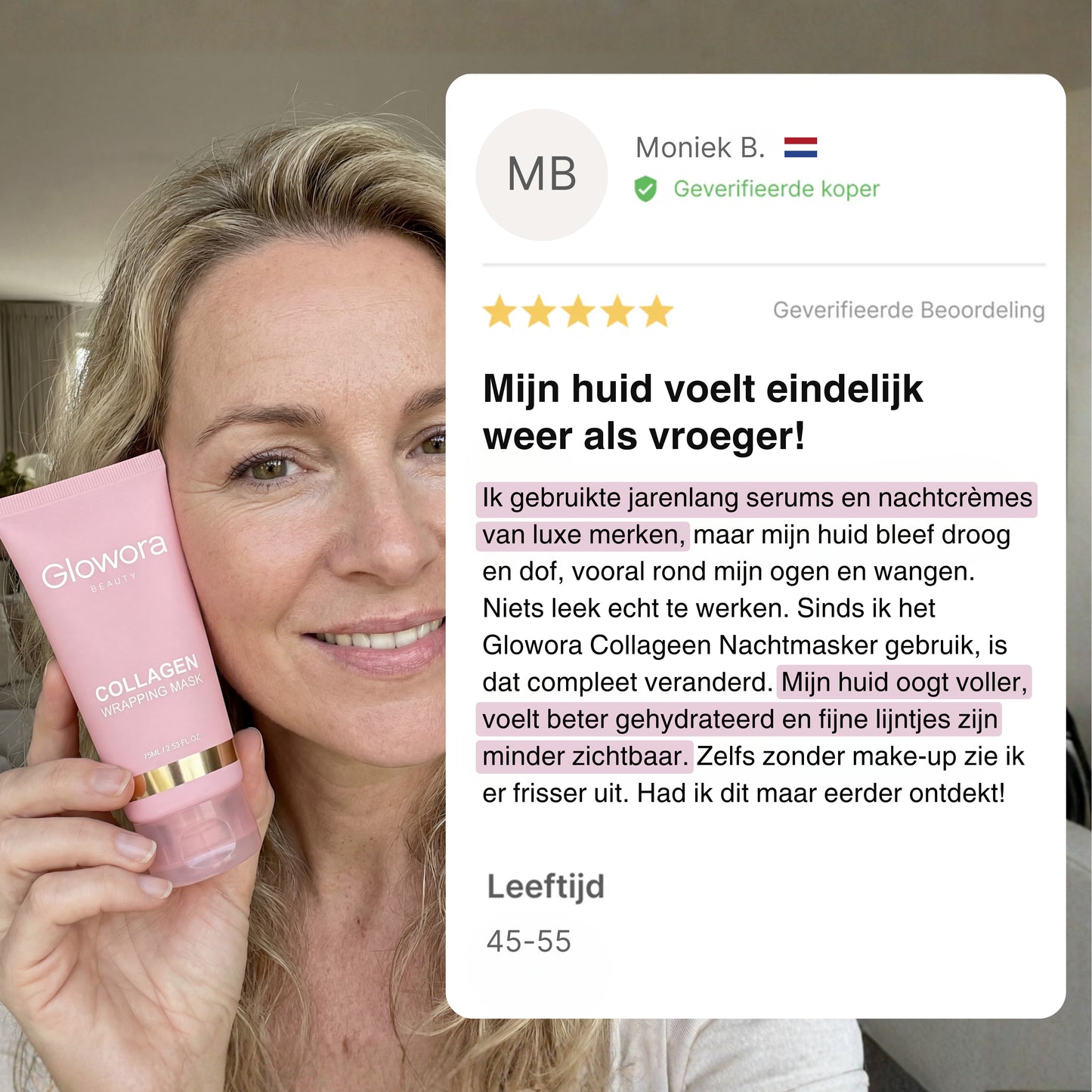 Bio-Collageen Masker + Kwast