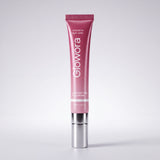 Roze PDRN Peptide Oog Crème tube met zilveren applicator op lichte achtergrond