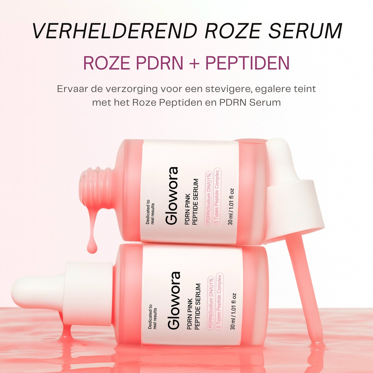 Rose Peptide Serum met PDRN