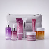 Complete Glowora Ritual: alle Glowora producten en applicatiekwast voor de grijze Ritual Pouch