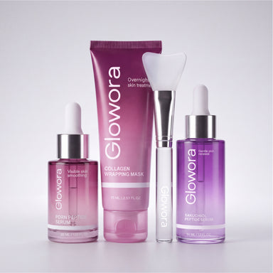 Deep Repair Set met Collageen Wrapping Masker, PDRN Peptide Serum, Bakuchiol Peptide Serum en kwast