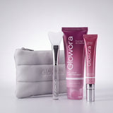 Glow Gift Set met Ritual Pouch, Collageen Wrapping Masker, PDRN Peptide Oog Crème en kwast