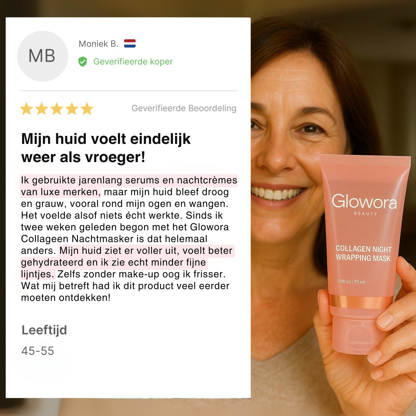 Koreaans Bio-Collageen Masker + Kwast