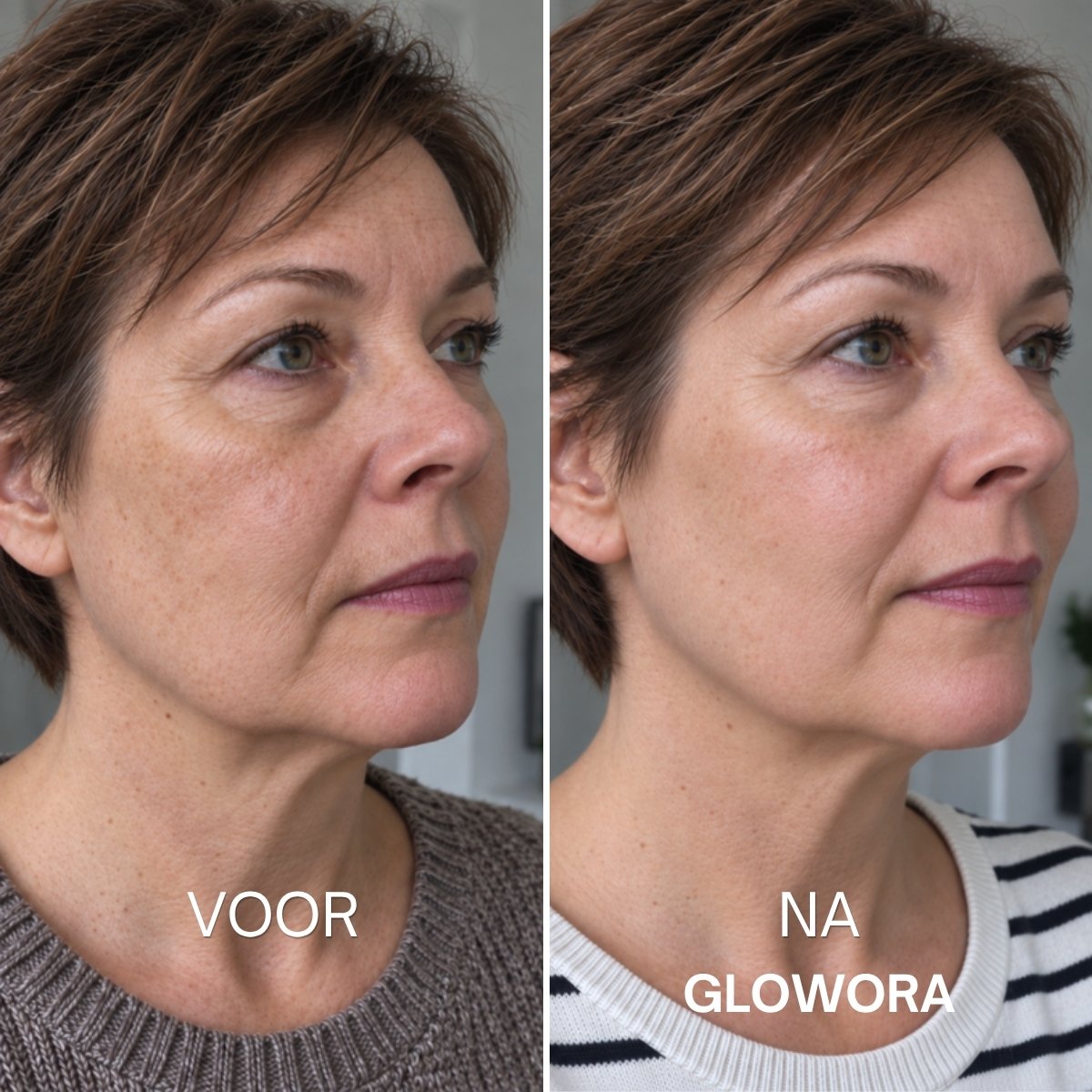 Voor en na Glowora